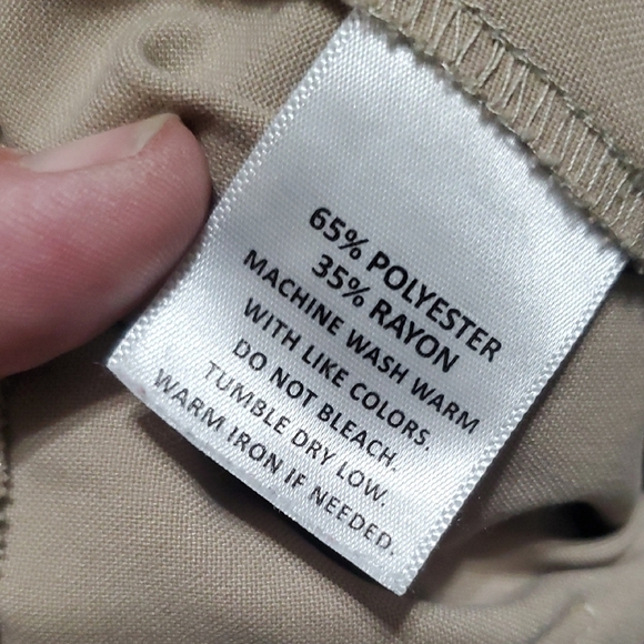 Parker Tan Pleated Skater Mini Skirt Work - Picture 5 of 6